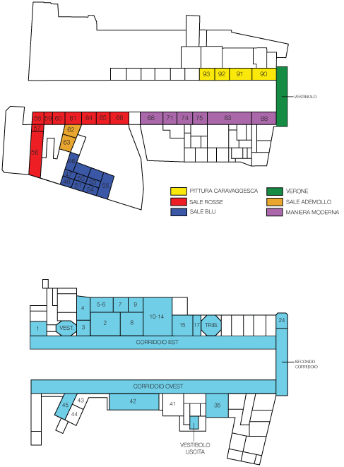 Mapa Galería de los Oficios